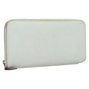 HERMES Steeple Azap Long Long Wallet Epsom Light Blue Auth 117188